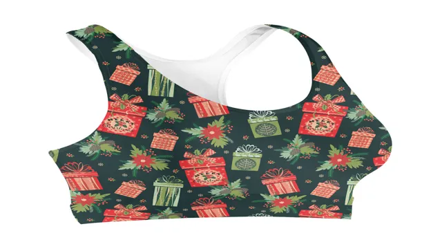 christmas sports bra