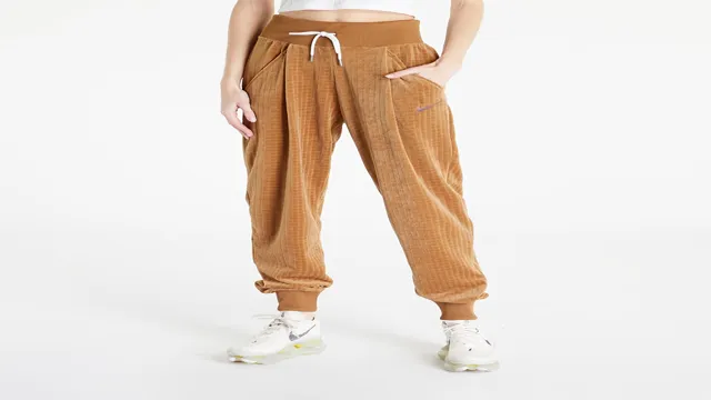 nike sportswear velour high waist pants