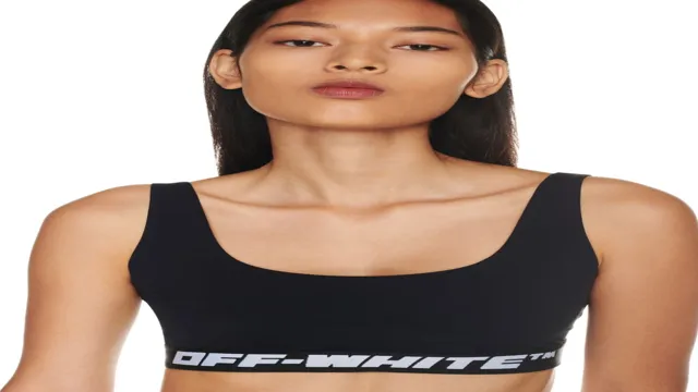off white sports bra