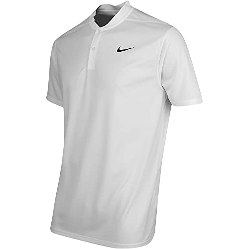 Nike Men's Nike Dri-fit Victory Blade Polo, White/Black, Large