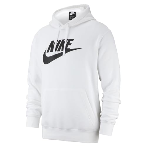 Nike Mens Futura Sweatshirt Fitness Hoodie White XXL