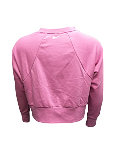 Nike Women's Sweatshirt Cotton/Polyester Blend DB4624 Pink (Medium)