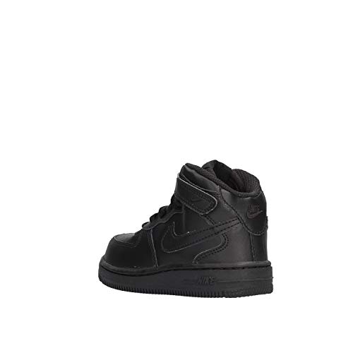 Nike Kids's NIKE FORCE 1 MID (TD) INFANT SHOES 5 (BLACK/BLACK)