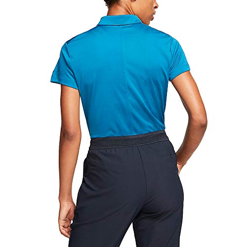 Nike Women's Nike Dry Polo Short Sleeve, Green Abyss/Green Abyss, Small