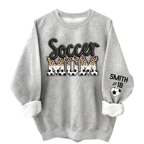 Custom Soccer Mom Shirt, Soccer Mom Sweatshirt, Sport Shirts for Women, Gifts for Sport Lovers - A1