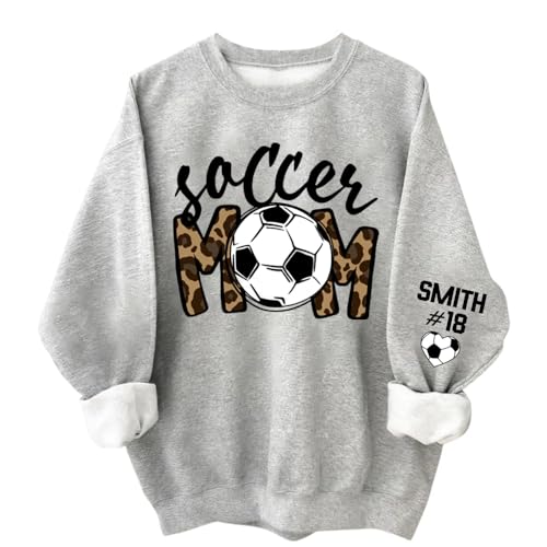 Custom Soccer Mom Shirt, Soccer Mom Sweatshirt, Sport Shirts for Women, Gifts for Sport Lovers - A6
