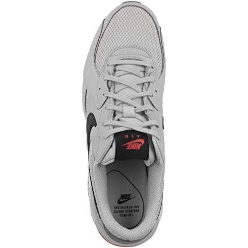 NIKE Men's Sweatshirt, Gray Fog Black White Track Red
