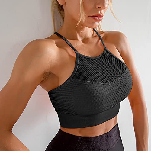 Deals Women Bras Sports Bra Black Sewn in Padded Sports Bra All in Motion Sports Bra Padded Sports Bra Deals of The Day Deals Sports Bra Long