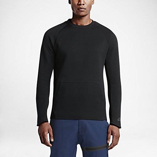 Nike Tech Fleece Crew Hypermesh Men's Black Pullover Sweatshirt (Small)