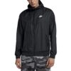 Nike Sportswear Windrunner Hooded Windbreaker (Small, Black/White)
