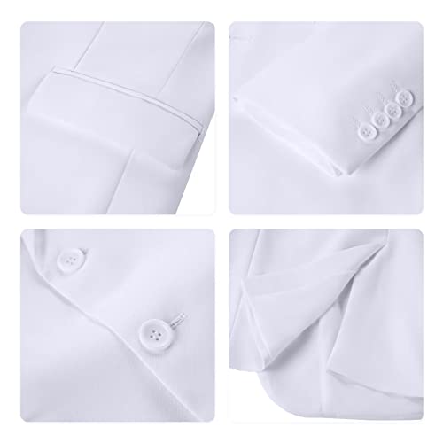 Men's Sport Coats Blazers for Men Slim Fit Suit Jacket for Men Two Button White Sport Coat for Wedding Casual XXXL