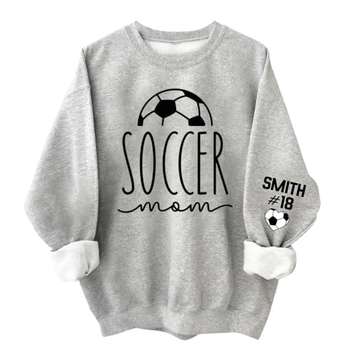 Custom Soccer Mom Shirt, Soccer Mom Sweatshirt, Sport Shirts for Women, Gifts for Sport Lovers - A5