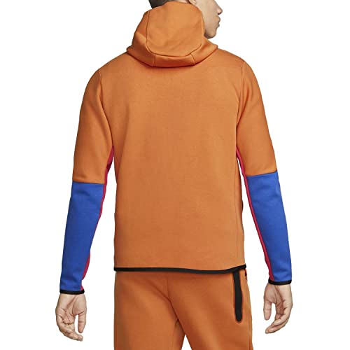 Nike Men's Sportswear Hot Curry/Pink/Blue/Black Tech Fleece Full-Zip Hoodie