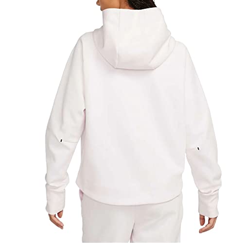 Nike Women's Tech Fleece Windrunner Full Zip Hoodie Size - XX-Large Pearl Pink/Black