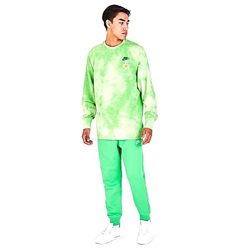 Nike Men's Vivid Green Sportswear Crewneck Sweatshirt (DM5010 332) - S
