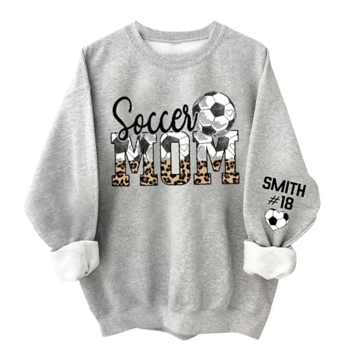 Custom Soccer Mom Shirt, Soccer Mom Sweatshirt, Sport Shirts for Women, Gifts for Sport Lovers - A9