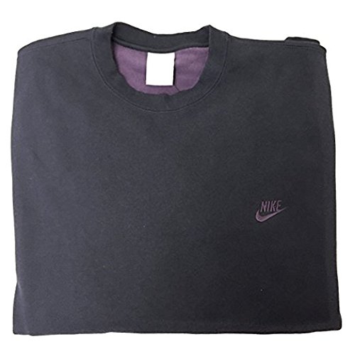 Nike Sportswear Mens Training Navy and Purple Sweatshirt Pullover with Zipper Pocket (XL Apparel)