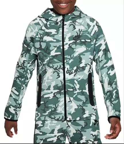 Nike Boys' Tech Fleece Camo Full-Zip Sweatshirt (Bicoastal), XLarge