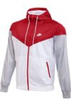 Nike Sportswear Windrunner Hooded Windbreaker Men’s Jacket (Scarlet/White, S)