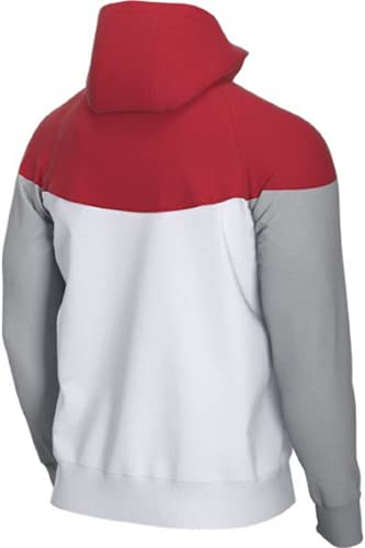 Nike Sportswear Windrunner Hooded Windbreaker Men's Jacket (Scarlet/White, S)