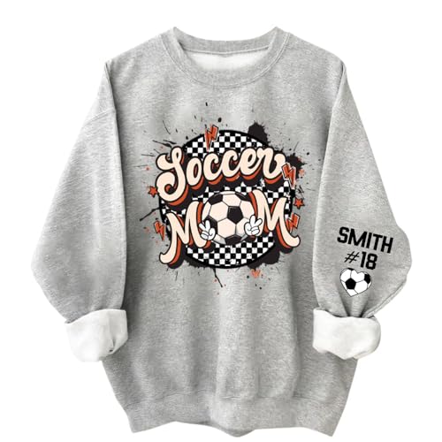 Custom Soccer Mom Shirt, Soccer Mom Sweatshirt, Sport Shirts for Women, Gifts for Sport Lovers - A11