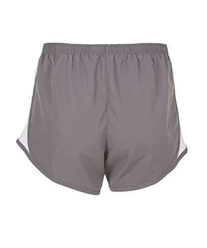 boxercraft Sport Short for Women, Grey/White-XS
