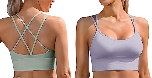 Sykooria Sports Bra Pack Yoga Bra Low Impact Sports Bra Sexy Sports Bras Workout Clothes 3 Pack