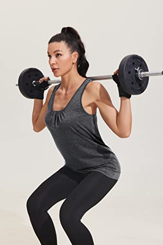 Beyove Workout Tops for Women Yoga Tank Tops Muscle Tank Athletic Shirs Workout Clothes (Pack of 3)