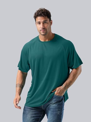 NIASHOT Tshirts Shirts for Men Casual Mens Workout Clothes Green M
