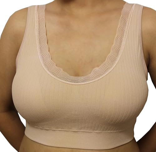 Cabales Women's Zip Front Sports Bra Wireless Post-Surgery Bra Active Yoga Sports Racerback Bra,Large