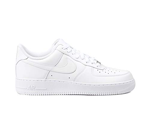 Nike Men's NIKE AIR FORCE 1 '07 BASKETBALL SHOES 13 (WHITE/WHITE )