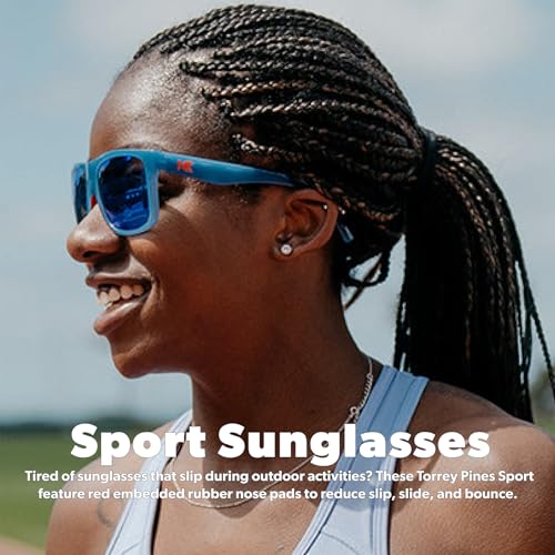 Knockaround Torrey Pines Sport Polarized Sunglasses for Men & Women (Torrey Pines Sport, Victory Lap)