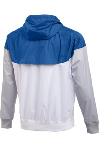 Nike Sportswear Windrunner Hooded Windbreaker Men's Jacket (Royal/White, X-Large)