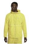 Nike AIR MEN’S WINDBREAKER FULL ZIP JACKET, Yellow Strike/Black