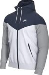 NIKE TEAM MEN’S WINDRUNNER JACKET Hooded Windbreaker (Navy/White, XX-Large)