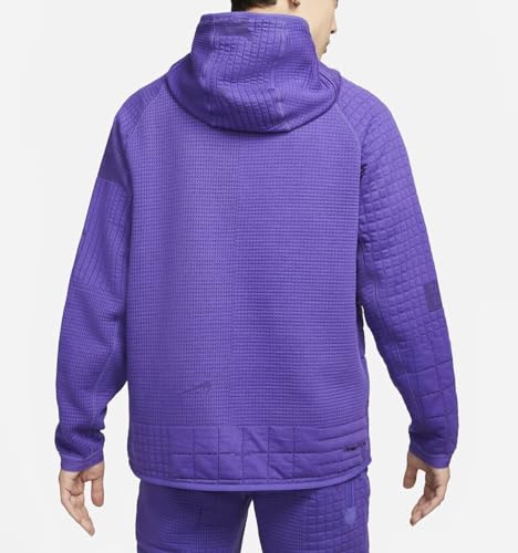 Nike Men's Therma-Fit Tech-Pack Hooded Sweatshirt Hoodie M Purple