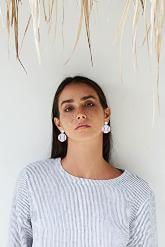 Football Earrings for Women Acrylic Baseball Soccer Rugby Basketball Sports Drop Dangle Earrings Sport Earring for Women Sport Lover Jewelry Gift (B)