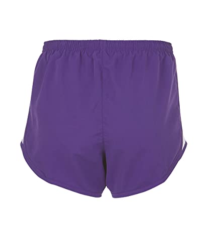 boxercraft Sport Short for Women, Purplw/White-L