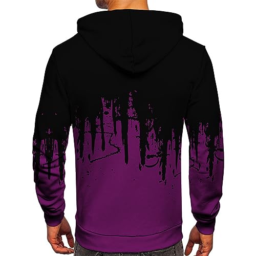 Ymosrh Sudaderas Hombre, Unisex 3D Printed Hoodies Novelty Pullover Sweatshirt Hoody Men's Sweaters Black Hoodie With Design Mens Workout Clothes Man Athletic Hoodies Workout Clothes (XL, Royal Blue)