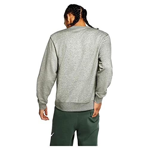 Nike Men's Sweatshirt, Dk Grey Heather/White, S