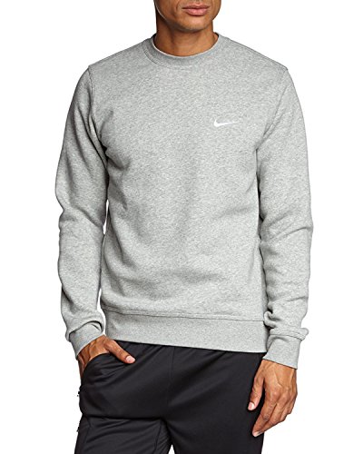 Nike Mens Crew-Neck Sweatshirt Grey/White 611467