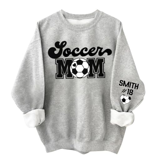 Custom Soccer Mom Shirt, Soccer Mom Sweatshirt, Sport Shirts for Women, Gifts for Sport Lovers - A4
