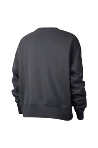 Nike Womens Team Fleece Sweatshirt Crew | Roomy & Loose Fit, Relaxed Style (XX-Large, Anthracite)