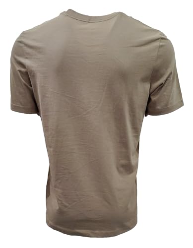 Nike Mens Air Swoosh Crewneck T Shirt (Large, Nike Tan/Silver)