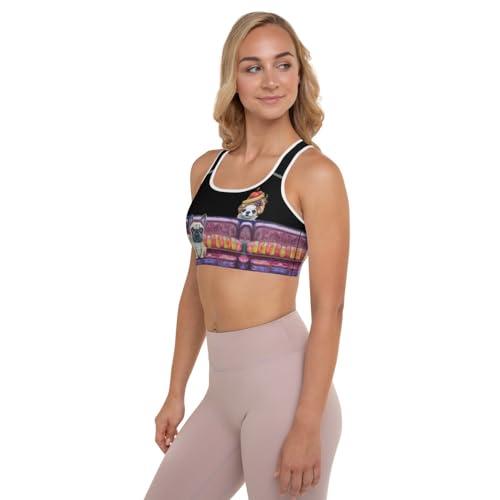 Whimsy Fit Racerback Sports Bra - Sports Bra for Women High Impact Workouts Low Impact Exercise Womens Sports Bra for Running