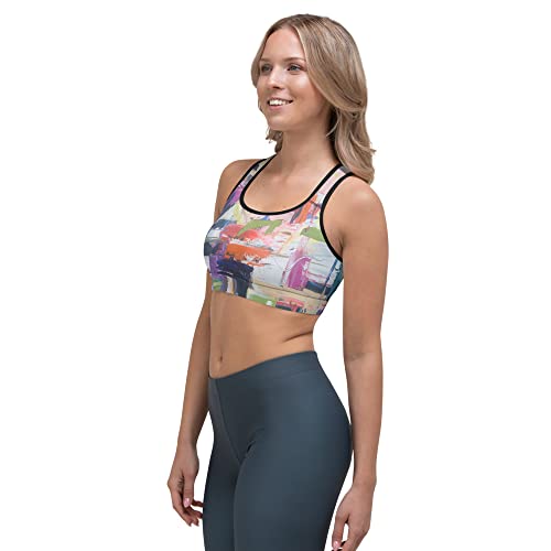 Whimsy Fit Racerback Sports Bra - Sports Bra for Women High Impact Workouts Low Impact Exercise Womens Sports Bra for Running
