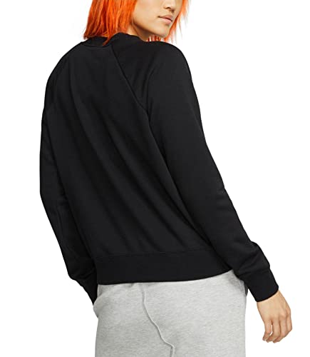 NIKE Womens Black Fleece Logo Graphic Active Wear Sweatshirt Plus 1X