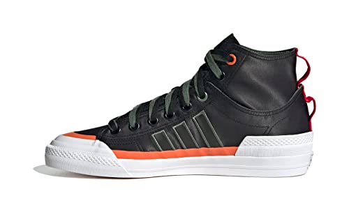 adidas Originals Adidas Mens Nizza High DL 'Black Green Oxide Sneaker