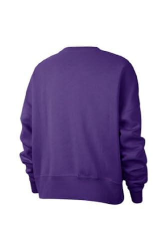 Nike Womens Team Fleece Sweatshirt Crew | Roomy & Loose Fit, Relaxed Style (XX-Large, Purple)