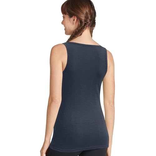 Jockey Women's Activewear Rib Tank, Navy, XL
